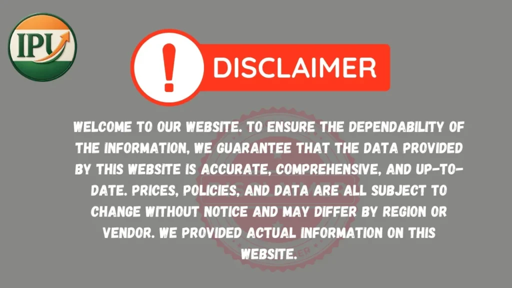 indian price update Disclaimer 