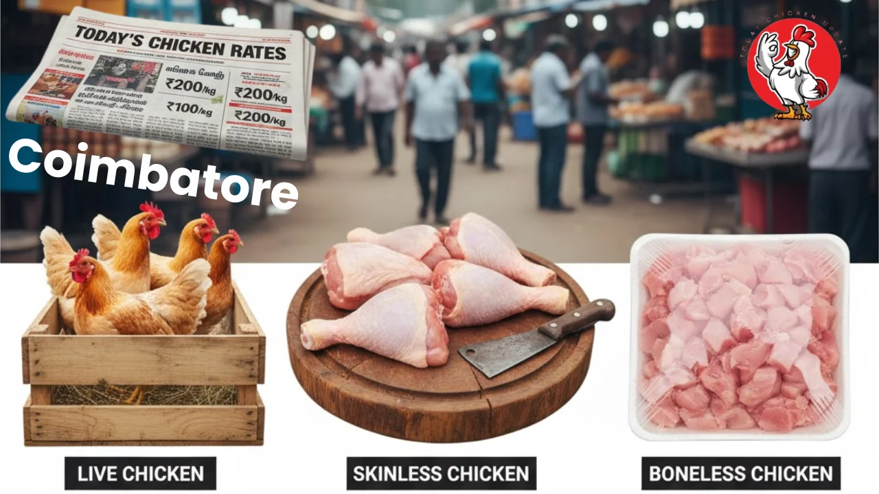 Poultry Farm Chicken Rate Today – Latest Newspaper & Paper Rates in Coimbatore